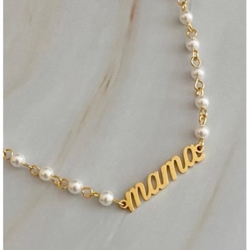BRAND NEW WITH TAGS Mama Pearl Charm Necklace